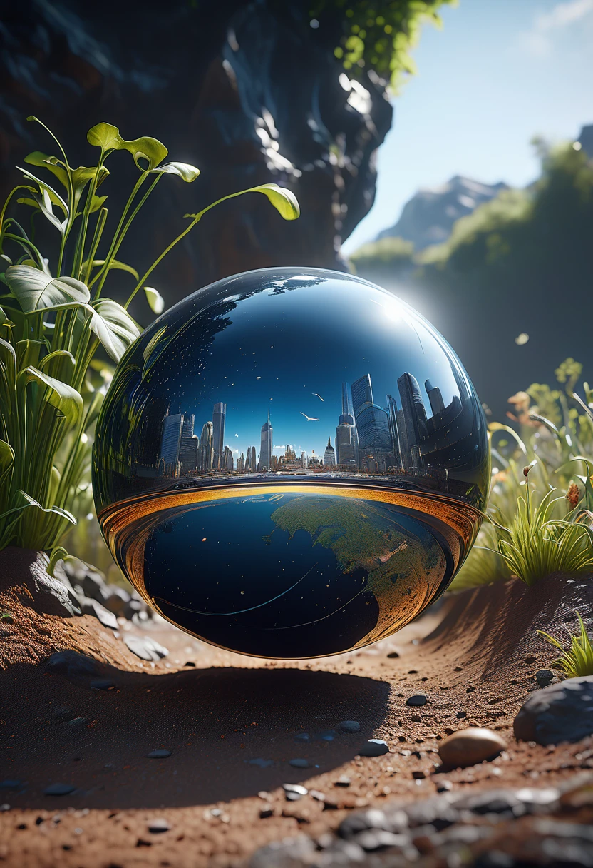 un engin extra terrestre, Calm , levitating near the ground, driven by an AI, en forme, attend, en prenant, des mesures, par ses capteurs, de l environment , d une planète étrangère, photorealistic realism, chef-d'photorealistic work, realism, realism, photorealistic realism, High contrast, photorealistic digital art trends in Artstation 8k HD detailed realistic, detailed, armature, best quality, super high resolution, (realism: 1.4),, high resolution, detailed, Photo brute, Pointu, par Lee Jeffries Nikon D850 film stock photographie 4 Kodak Portra 400 appareil photo F1.6 lentilles Couleurs riches Textures réalistes ultra-réalistes Éclairage spectaculaire UnrealEngine ArtStation CineStill 800 tendance,NSFW, Photo brute 8K, best quality