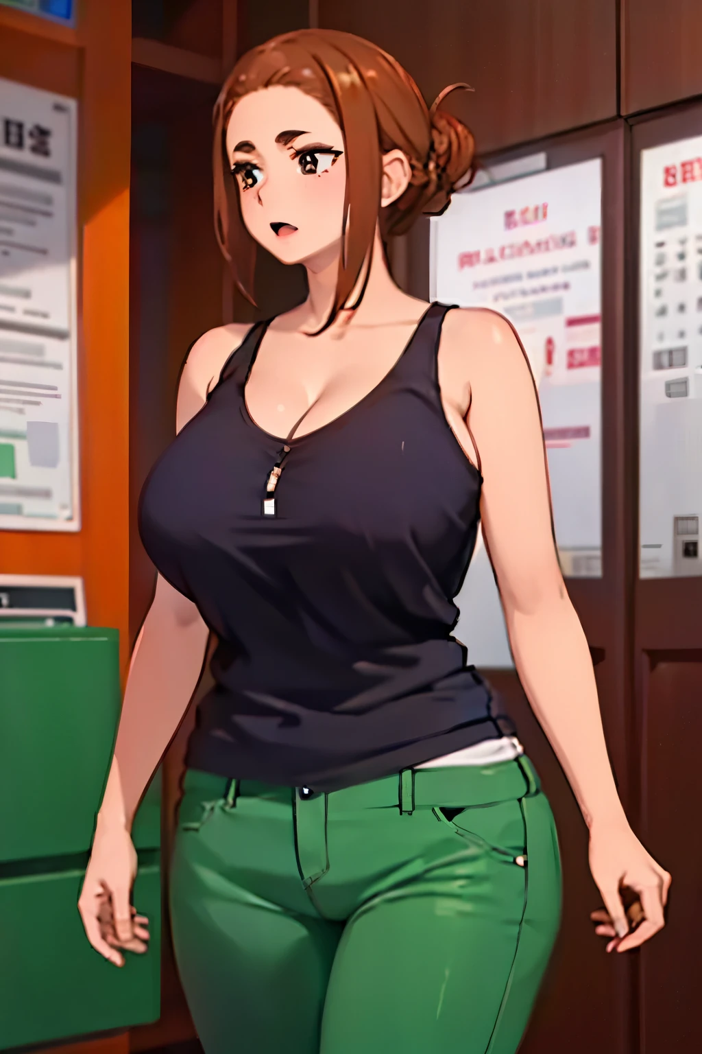 タンクトップ 短パン 安い 巨乳