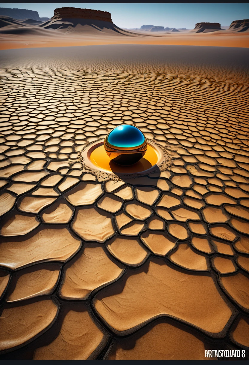 un engin extra terrestre, Calm , levitating near the ground, driven by an AI, en forme, attend, en prenant, des mesures, par ses capteurs, de l environment , of the desert, d une planète morte, sans vie, photorealistic realism, chef-d'photorealistic work, realism, realism, photorealistic realism, High contrast, photorealistic digital art trends in Artstation 8k HD detailed realistic, detailed, armature, best quality, super high resolution, (realism: 1.4),, high resolution, detailed, Photo brute, Pointu, par Lee Jeffries Nikon D850 film stock photographie 4 Kodak Portra 400 appareil photo F1.6 lentilles Couleurs riches Textures réalistes ultra-réalistes Éclairage spectaculaire UnrealEngine ArtStation CineStill 800 tendance,NSFW, Photo brute 8K, best quality