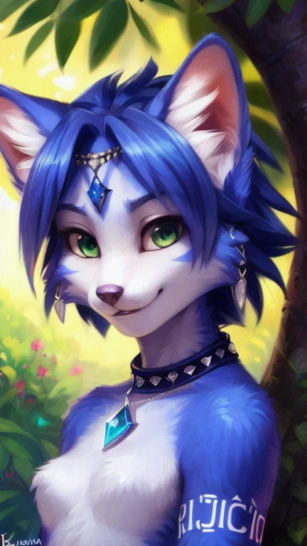 A beautiful and detailed (sweet portrait) von ((Krystal)), Sternenfuchs Krystal, Schlank, liebenswert, Green eyes, Small breasts, Raumanzug, Dekollete, Grinsen, hoch schauen,, Anthro, Pelzig, holografischer Bildschirm, Hochgeladen E621, detailed flauschige fur, (von Fluff-Kevlar, Bayard Wu, personalami, Pino Daeni), detailliertes Gesicht, (flauschige), 1girl, Allein, kein Wasserzeichen