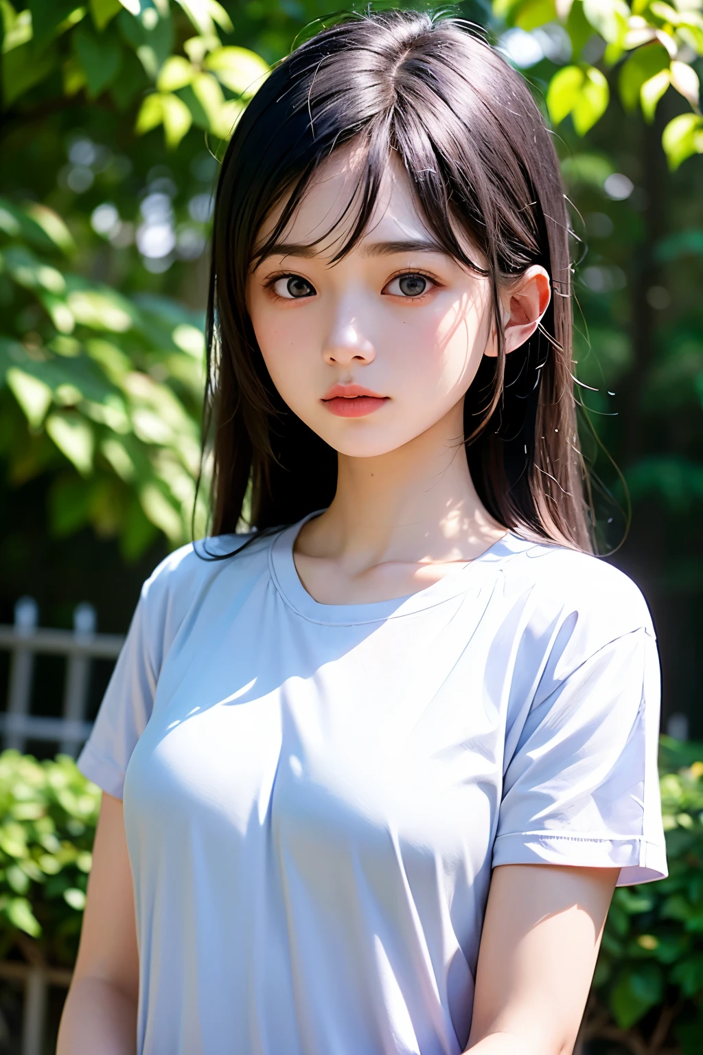 (1 nogizaka girl,teenager,raw photo,photo realistic:1.5),(best quality, high quality,HDR, highest quality,ultra high resolution,high resolution,high res,ultra high difinition,huge file size,8K,2K wallpaper,8K wallpaper,high quality texture,amazing,an extremely delicate:1.4),one girl, Japanese famous idol,beautiful face,small face,absurd,ridiculous,incredibly ridiculous,portrait,breasts close up,blurry background,(no makeup,gym uniform:1.2),medium skin,beautiful skin,small head,black hair,silky hair,(Japanese eyes:1.3),black eyes,Japanese idol eyes,Japanese nose,5-fingers,(eyebrow:-0.5),(Light Particles, Lens Flare, Luminous Particles: 0.7),looking at viewer,bright lighting,professional lighting,girl