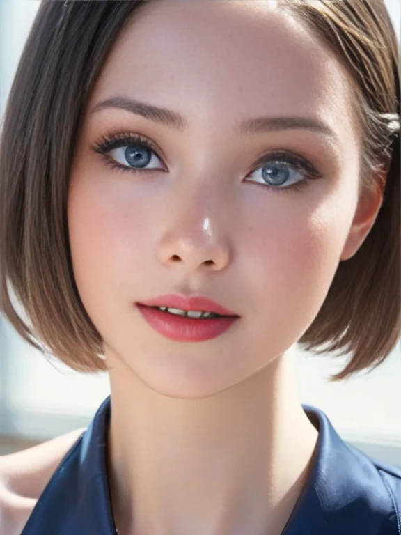 (best quality, 8k, highres, photorealistic:2.0), (solo, one girl:2.0),(photo taken using flash:1.9),(brighten the subject:1.8),(ultimate beautiful girl:2.0),(shiny skin),(oily skin),(blonde hair:1.7),(short hairstyle:1.5),(cool beauty:2.0),Blush brown makeup , dark eye makeup , use pink glossy lipstick,(big beady eyes girl:1.5),(droopy-eyes girl:1.5),(blue eyes:1.5),(thin girl:1.5),( girl),(sex appeal),(sweet smelling girl),(she works for low wages:1.5),(kind-hearted woman:1.5),(she has a nice smile:1.3),(woman with a happy look:1.3),(she is very sociable),(from a very poor family:1.5),(virgin girl),(She is a secret pervert.),(she covertly lewd),(she looks so erotic),(Preserve virginity for devout Christians),chuuChloe,(A woman with very soft breasts),(woman fantasizing about sex:1.3),(allurement),(impressive eyes:1.5),(clean girl),(affability),(cute smile),(open mouth),(long skirt)