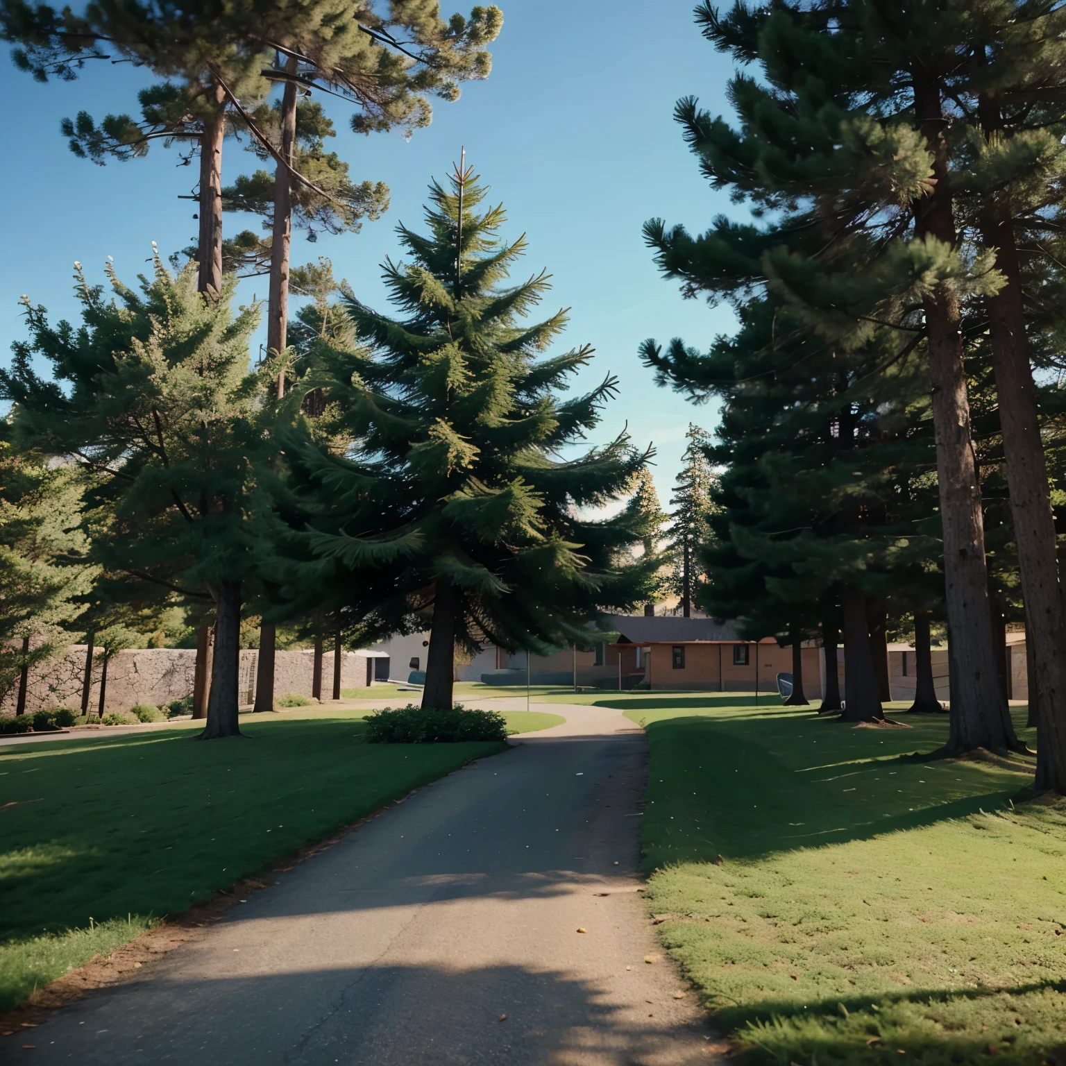 Make an animated pine tree like a main character from a cartoon