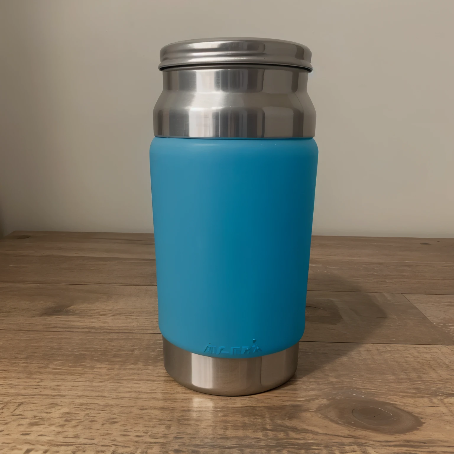 Crie uma garrafa de agua de 750ml,cylindrical silicone,mas na parte de cima e um pouco mais fino,a tampa de plastico