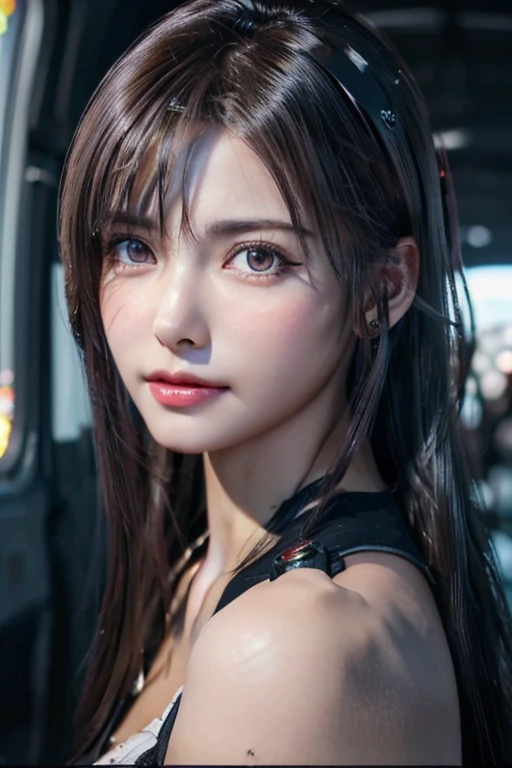 highest quality、8K masterpiece、超A high resolution、(フォトreal:1.3)、Raw photo、(( full body image ))、(background image、airfield)、(airport)、(((1 girl、planeにラダーを使い乗り込む姿勢)))、silvery hair、Silver-gray hair with dazzling highlights、Hair over one eye、stick out one ear、floating hair、 ponytail )、glowing skin、1 Cyberpunk Super Beautiful Soldier、((超realな詳細、real、フォトreal:1.37))、Portrait、global illumination、Shadow、octane rendering、super sharp、big breasts、Raw skin exposed in cleavage、(Purple full body metal suit:1.2、A suit that is open to the chest and navel:1.1)、Metal、cold color、(highly detailed eyes、Clear, attractive glassy blue eyes、double eyelid、Beautiful eyes down to the details、rays of light enter my eyes)、Super delicate skin、( shiny pale skin:1.1、realな肌の質感:1.2 )、 highly detailed fingers、 highly detailed nose、highly detailed mouth、natural makeup、lip gloss、(thin face、small face)、perfect anatomy、Super detailed and complex 3D rendering of the face、very intricate details、realistic light、CG Society Trends、beautiful eyes、shining eyes、towards the camera、neon details、(((air force pilot、planeパイロット、planeのラダーに片足をかけて、Grab the ladder with one hand)))、 (plane、 F-14、 TOMCAT 、Parked、Cockpit cowl open:1.2 )、