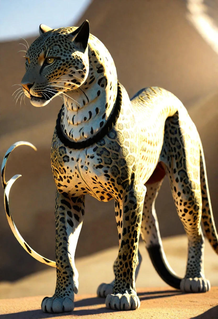 A serpopard which is a Mythical animal with body of a leopard and neck of a snake, Canon C500, cinematic, backlit --chaos 50 --ar 2:3 --stylize 750
ancient Egypt, art, fantasy, illustration, Mythical Creature, serpopard, v 6