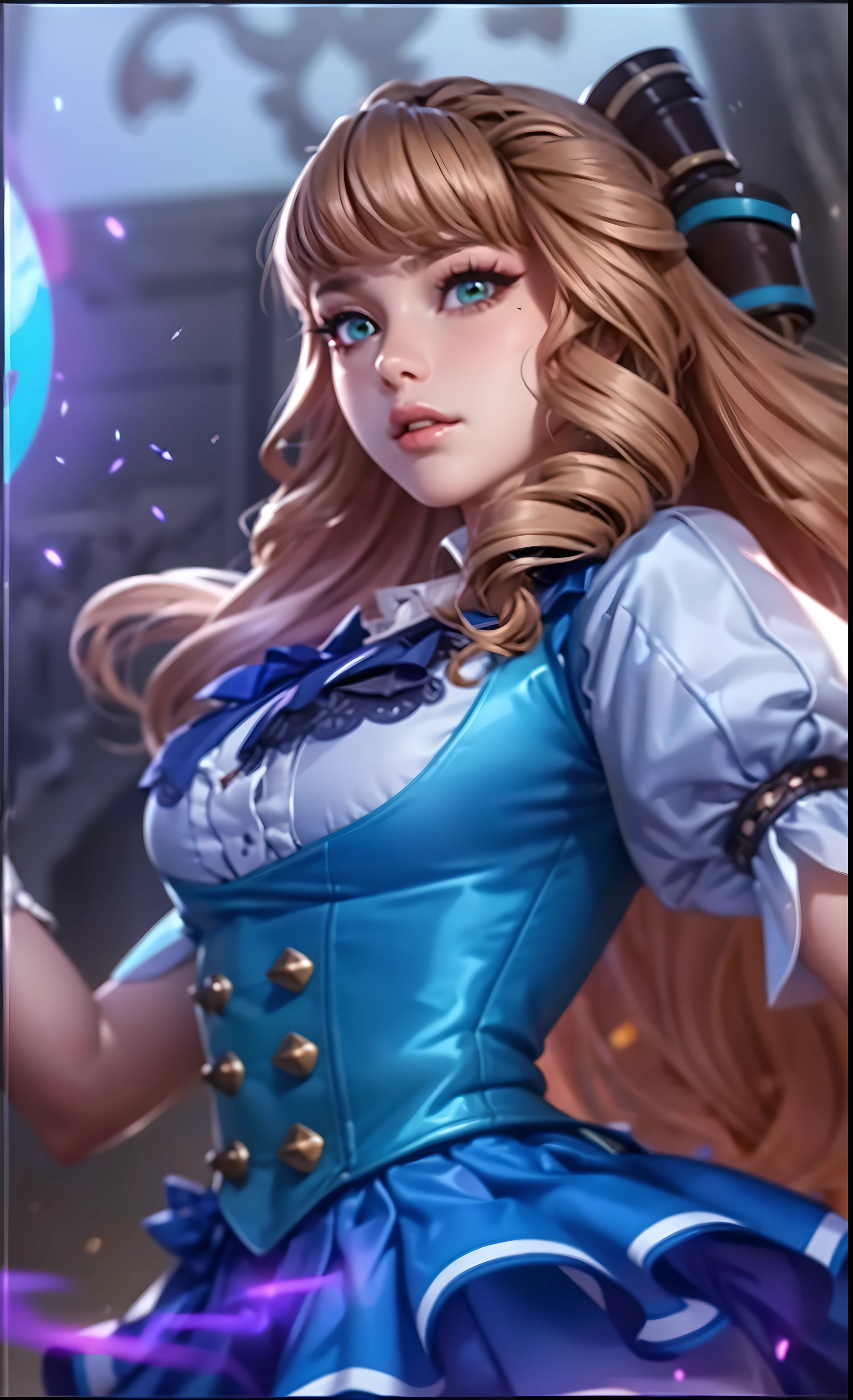 (Masterpiece:1.2), best quality, (illustration:1.2), (ultra-detailed), Eye focus,(Masterfully crafted Glow, pink lens flare), (Cinematic background), hyper details, (delicate detailed), (intricate details), octane render, hdr, (hyperdetailed:1.15), (soft light:1.2), 1girl, green eyes, ultra-detailed eyes, (glowing eyes), light brown hair, mature, plump, thick, (supermodel:1.3), indoors, (bioluminescent hair:1.1), ((makeup)),(Cinematic masterpiece), fierce, (Cinematic headlight), ((caustic)), dynamic angle, beautiful detailed glow, ambient occlusion, ambient light, ray tracing ,(best illumination, an extremely delicate and beautiful), ((cinematic light)), (soft:2),


