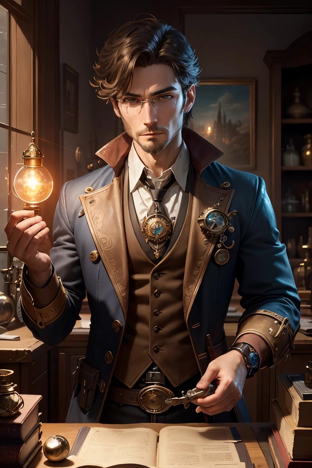 ((Best quality)), ((masterpiece)), ((realistic cartoon)), ((perfect character)):Software Engineering,monocle,coding,Male DevOps Engineer,artifact creation,Gears,Engineering,Alchemist, Scientific. The scene is set in a thematically rich environment, filled with magical artifacts, mechanical object, and mystical symbols that enhance the ambiance. The lighting, crafted with a cinematic touch, emphasizing the steampunk aura surrounding the alchemist.

Every element of this masterpiece is carefully designed to create a sense of realism and immersion. The intricacies of the alchemist clothing, the mesmerizing effects of his alchemist work, and the level of detail in his weathered face all contribute to a captivating visual experience. This artwork is presented in stunning UHD resolution, allowing you to appreciate every nuance and intricacy in breathtaking detail.

Eye level, scenic, masterpiece,mtg art,magic the gathering art.

Eye level, scenic, masterpiece,mtg art,magic the gathering art.