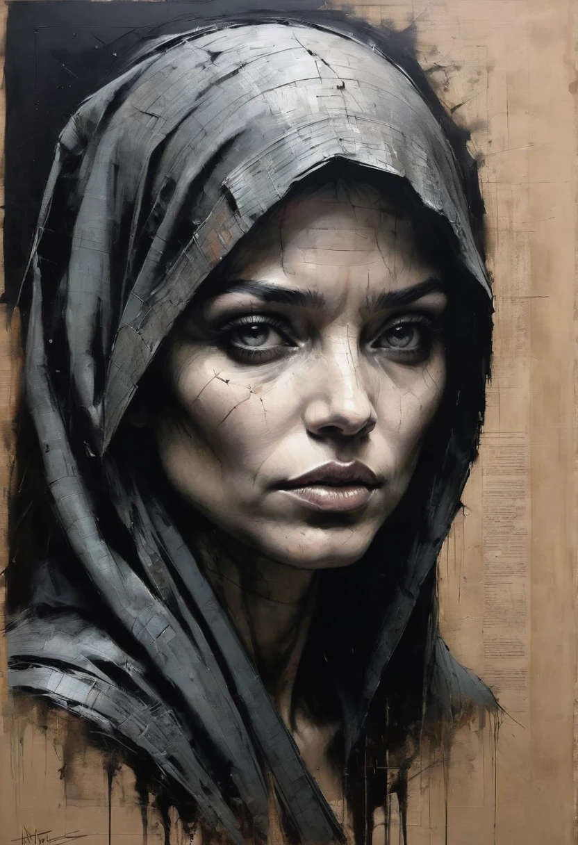 Nun, by Guy Denning, best quality, masterpiece, very aesthetic, perfect composition, intricate details, ultra-detailed