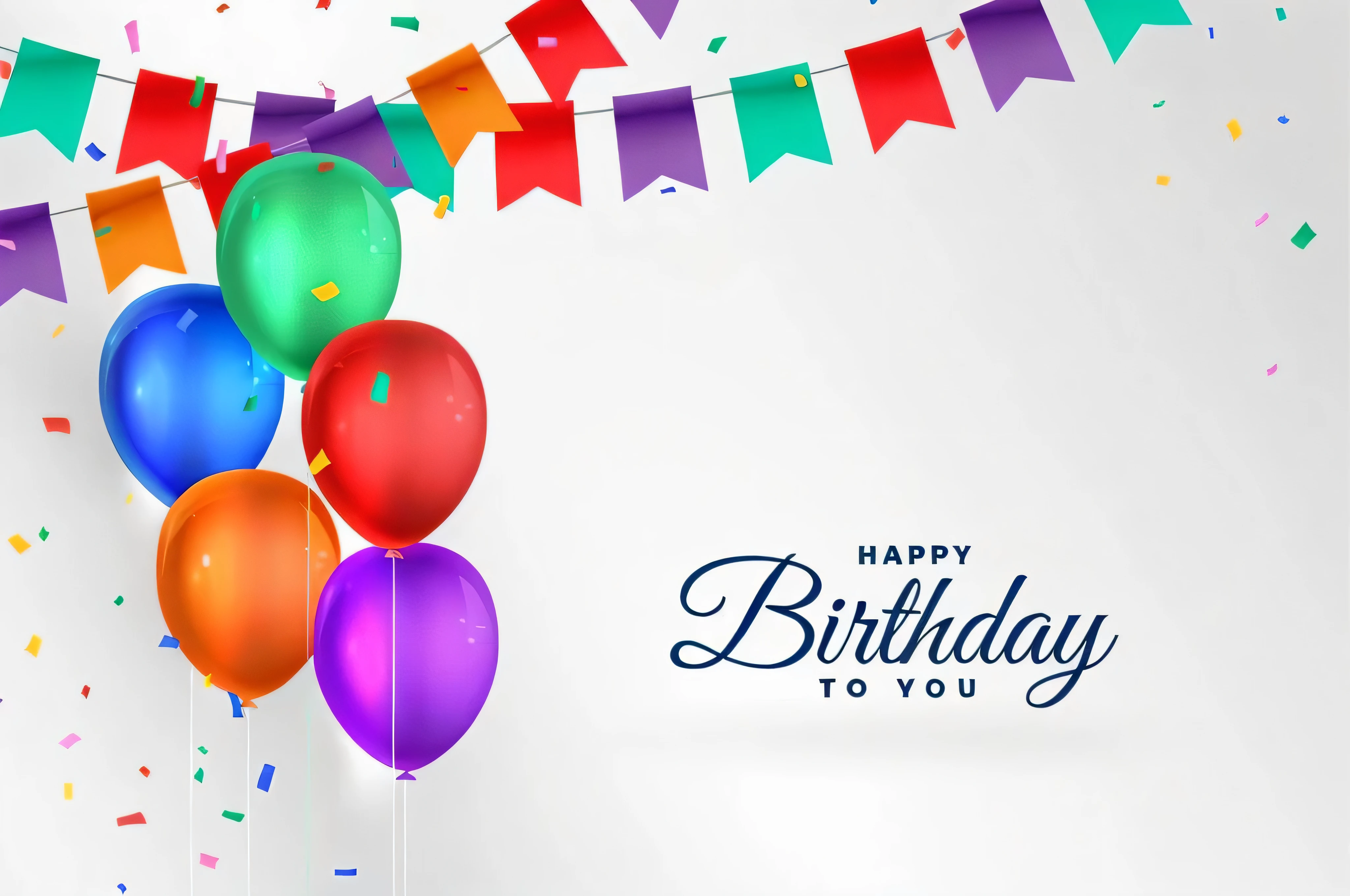a close up of a bunch of balloons with a happy birthday message, birthday card, happy birthday, birthday, party balloons, celebrating a birthday, birthday , background image, lighthearted celebration, best on adobe stock, high definition background, balloons, 1 9 th, elegant colorful, happy birthday candles, with colourful intricate, high-quality photo