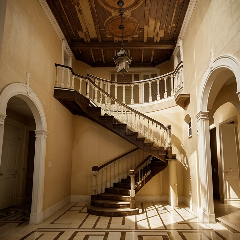 Maze with several corridors on all sides with stairs that go up houses that go down taxes that lead to nowhere good it is written that they lead to corridors alone lift down a big mess stairs with their own gravity allowing you to climb the stairs that are on the ceiling