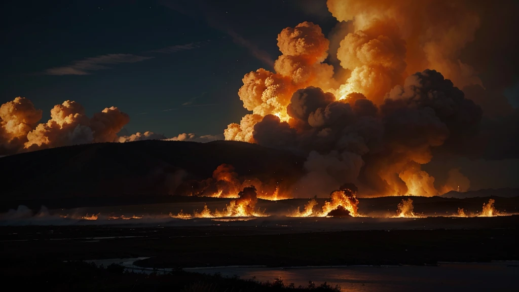 um vento tempestuoso vinha do norte, uma grande nuvem, e um fogo revolvendo-se nela, e um resplendor ao redor dela, and in the middle of it there was something like the color of amber, that came out of the middle of the fire.