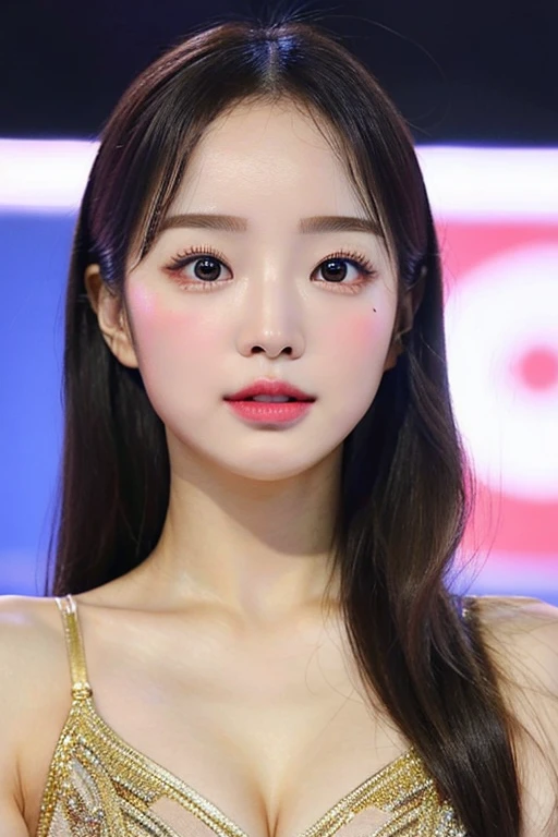 well-groomed face, beauty, long hair,1 girl,big breasts,beautiful and detailed eyes,cute,professional lighting,highest quality, whole body,(masterpiece:1.5), (rhythmic gymnastics:1.3)