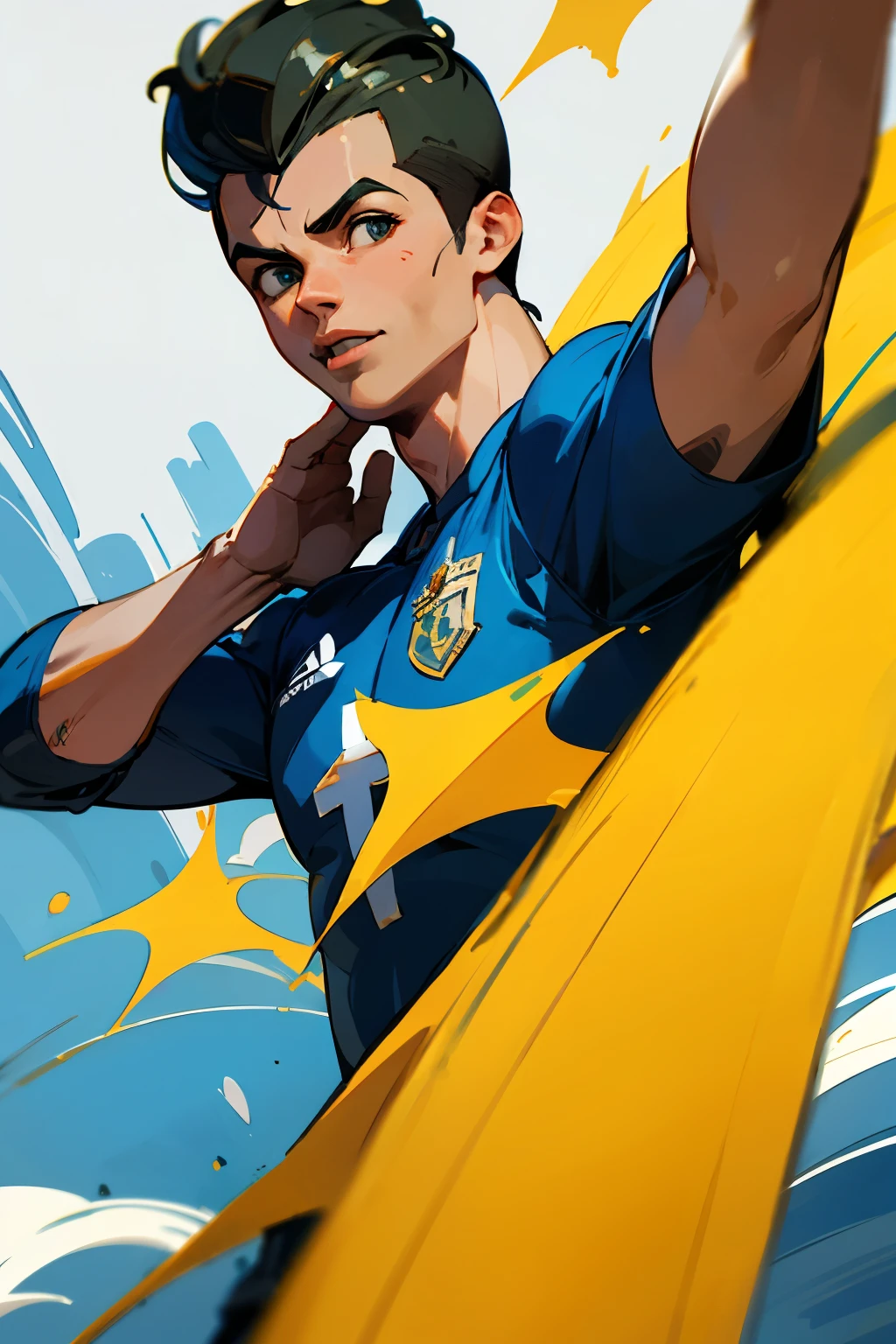 Cristiano Ronaldo en caricatura
