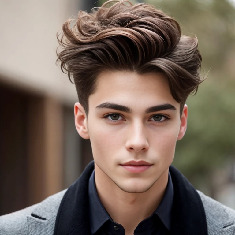 a perfect young jew  man, Stylish hair. focus on the face