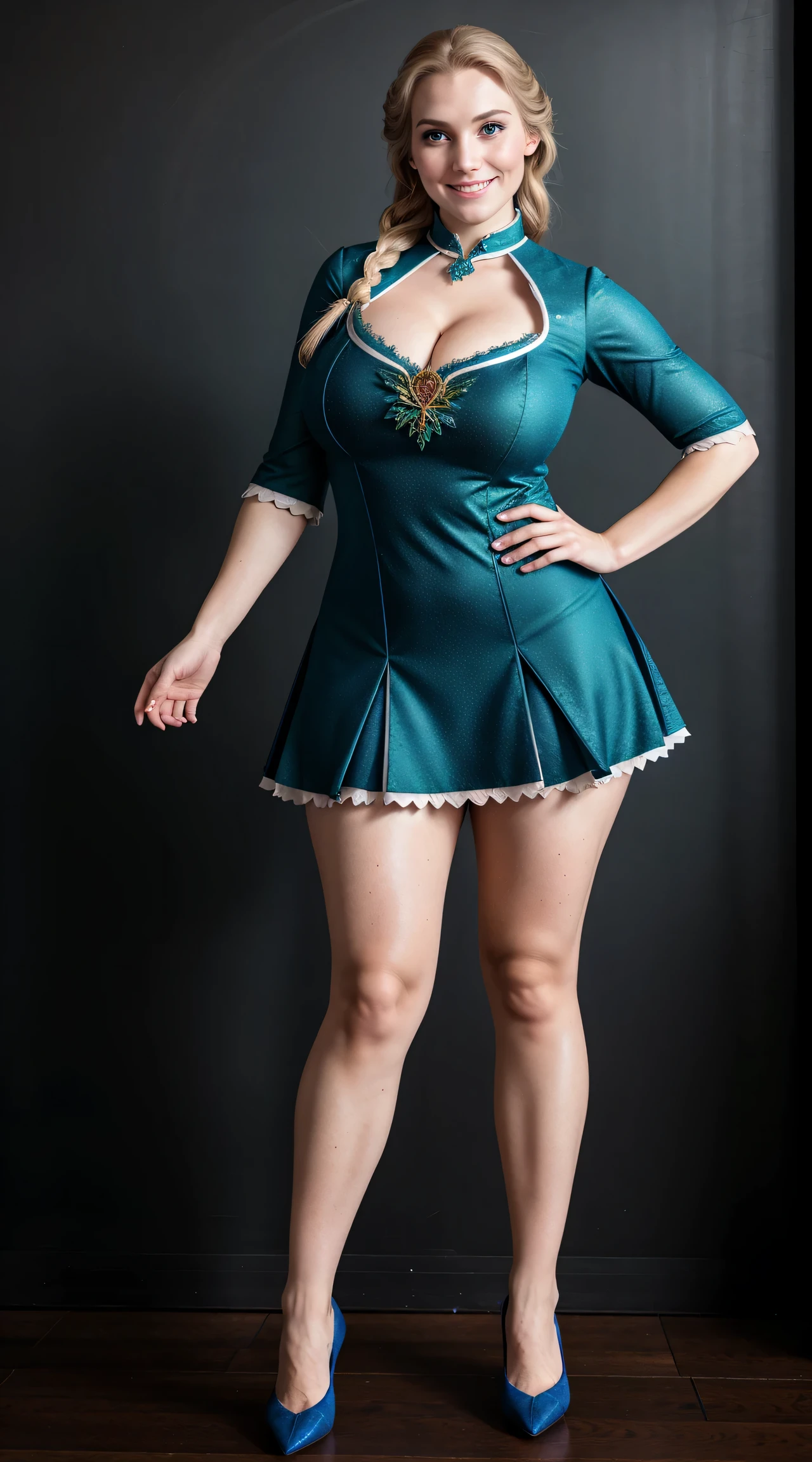 Kasumi, brown eyes, (best quality, ultra-detailed), (realistic:1.37), beautiful and detailed face, ultra-realistic texture, delicate face, delicate body, red lipstick, bright colors. High definition, 8K. athletic body, cute smilling