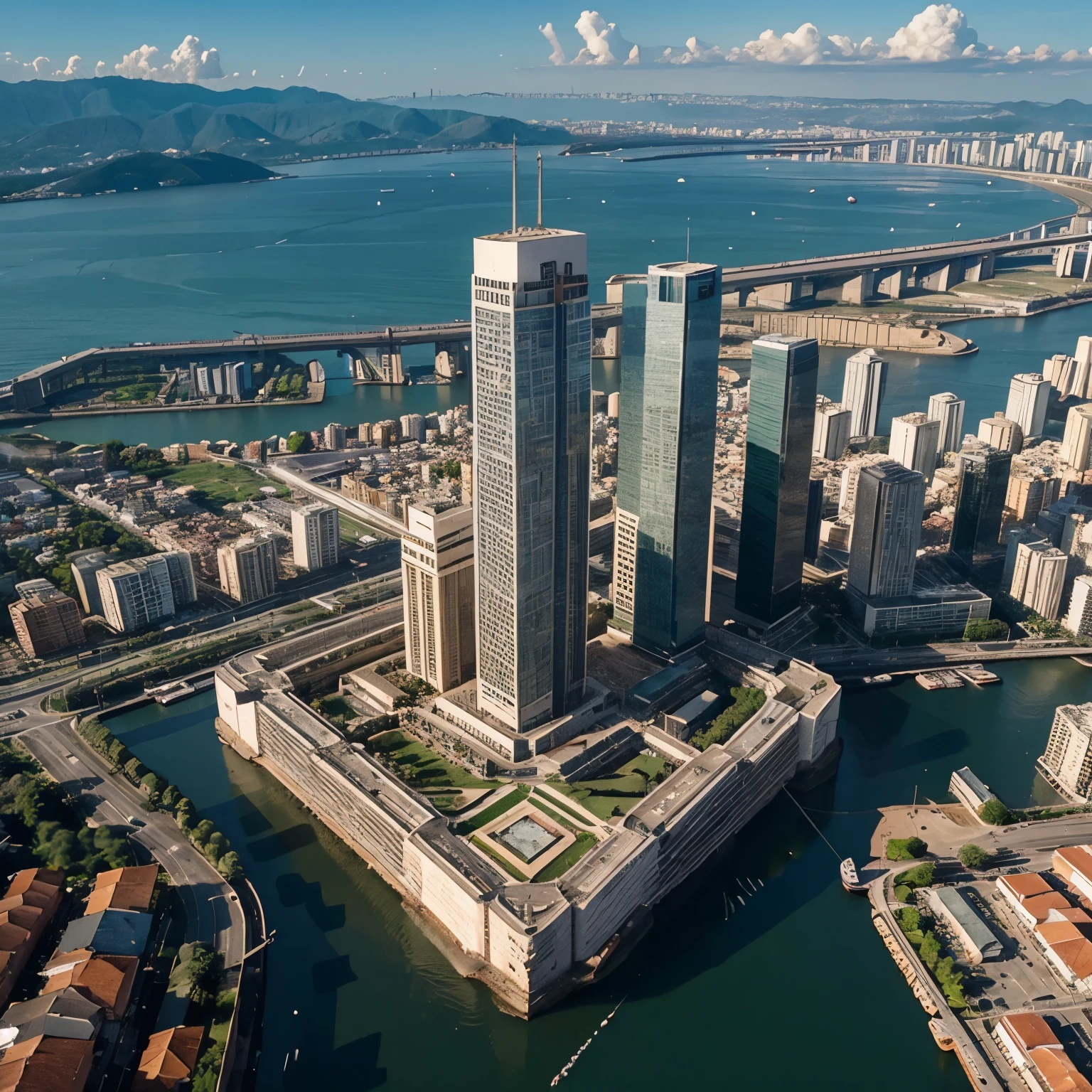 Giant building, parecido uma cidade de ouro