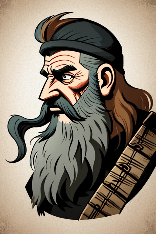 airbrushing, 4k, Babes, a cartoon of a man with a beard and a big axe, portrait of a viking, messi as a viking, Viking Style, viking face in profile, caricature!!!, Viking beard, Innblásin af Hallsteinn Sigurðsson , inspired by János Saxon-Szász, Viking warrior illustration, inspired by Johannes Helgeson