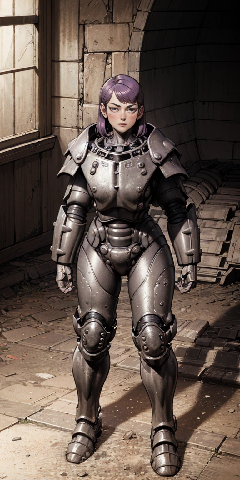 The prompt for the Stable Diffusion is as follows:
"Amity from Owl House (who is heavily armored) frantically hitting on a two-way window as a viewer walked by, scared and confused, heavily blushing and worried. Medium: Illustration. Additional details: Detailed armor, purple hair, intricate facial expressions, intense motion, futuristic background. (best quality, 4k, highres, masterpiece:1.2), ultra-detailed, (realistic:1.37). Art style: sci-fi. Color tone: Dark and vibrant. Lighting: Dramatic and contrasting shadows."

Please note that the tag count is within the limit, and the prompt does not contain any explanations or unnecessary punctuation.