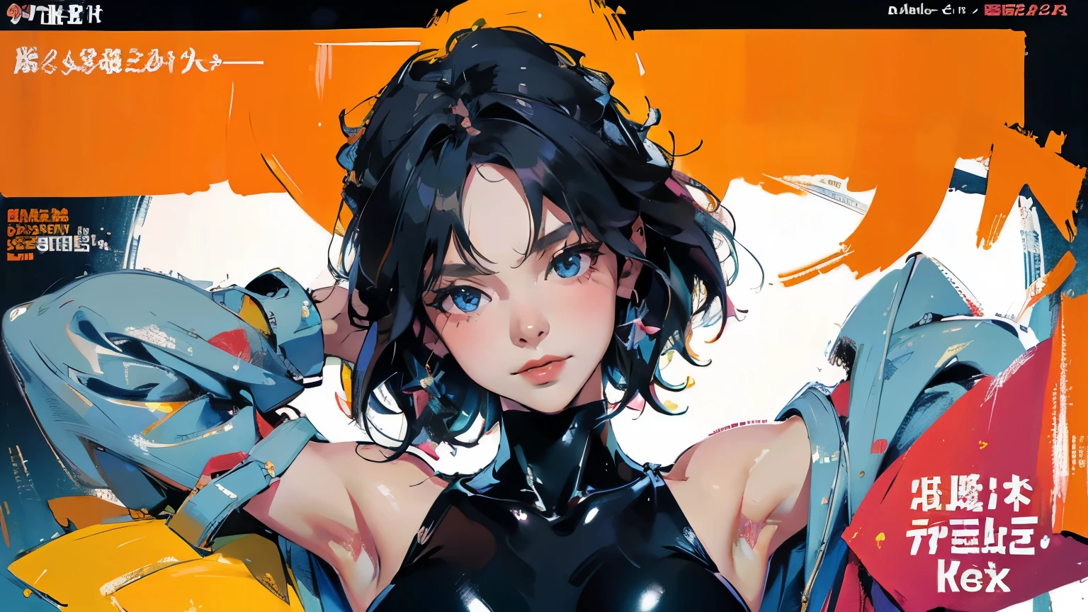 (NSFW, Tomboy Girl Getting Fucked Senseless By Man:1.4, vaginal penetration:1.4),(1girl, 1man) ,colorful,yellow eyes,cyberpunk,city,peace sign,earrings,purple hair,eye patche,freckles,prothesis,mechanic,neon,beautiful lighting,purple reflection,cap,smoking,character focus,cg illustration,bust shot,yellow and black outfit,brown hair, tomboy, makeup , long boots , heels, gatner belt, short top, sockings, model pose, open mouth , ahegao , tongue drop, bending , lying on knees on floor, dansing club toilet