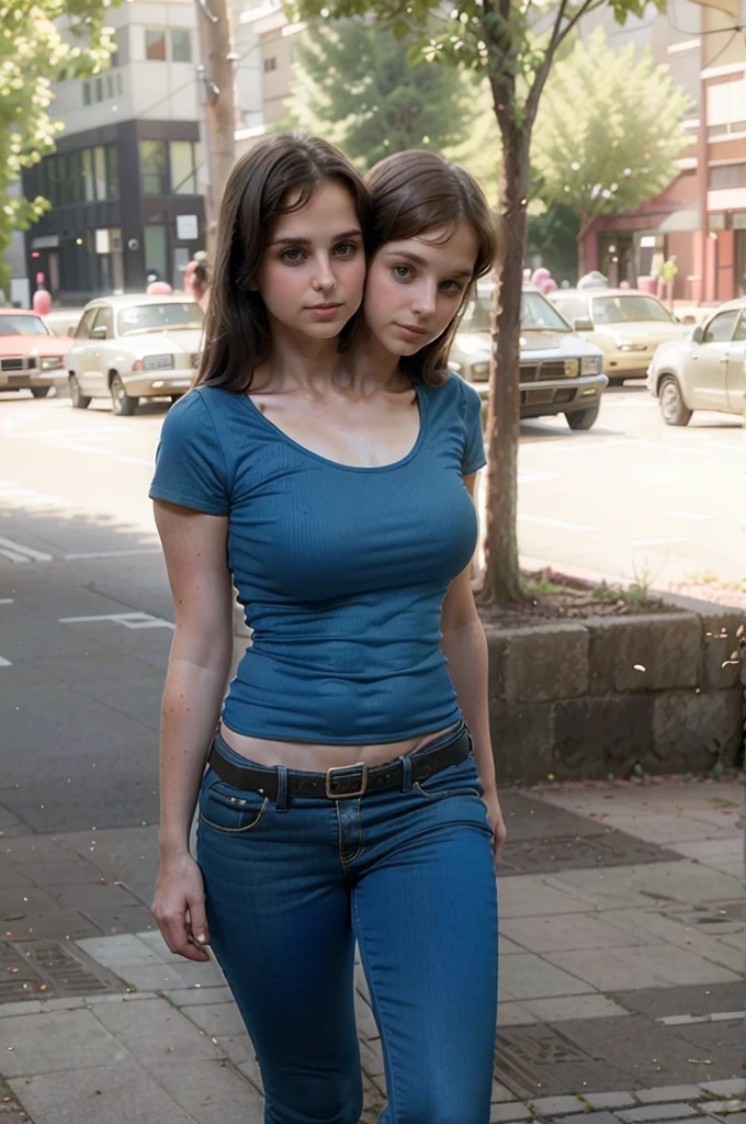 (A 30 year old woman and a 13 year old girl:1.5)