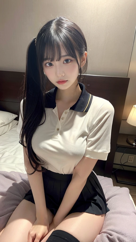 cute little、hi-school girl、Visible panties