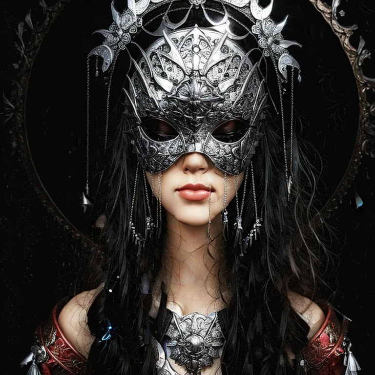 (masterpiece, best quality:1.2), a girl wear blind mask, soft light, cinematic scenery, cinematic lighting, vibrant background, bright background
