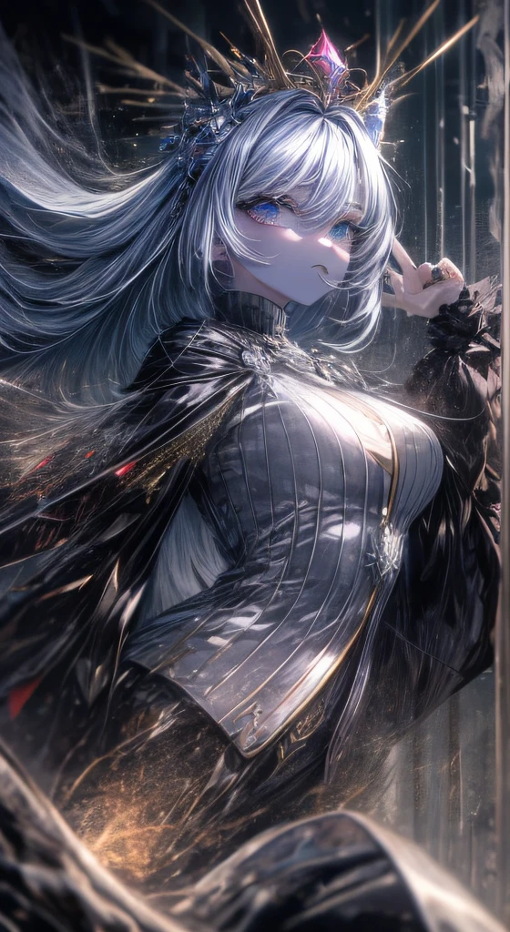Nenhum reino sombrio, the Black Empress rules with an imposing and formidable presence. Seus olhos, an abyss of darkness, guarde os segredos da noite. Adorned with a cloak of darkness and crowned with a sinister allure, she embodies the essence of mysterious allure and power. Cada gesto, ela manipula as sombras, hiding your intentions and controlling the forces of darkness with mastery. A symbol of the enigmatic and the unknown, a Imperatriz das Trevas permanece como um arauto da noite, forever casting an aura of intrigue and fear upon those who dare cross his path. Como governante das sombras, She inspires awe and dread in all who are unfortunate enough to meet her chilling gaze......