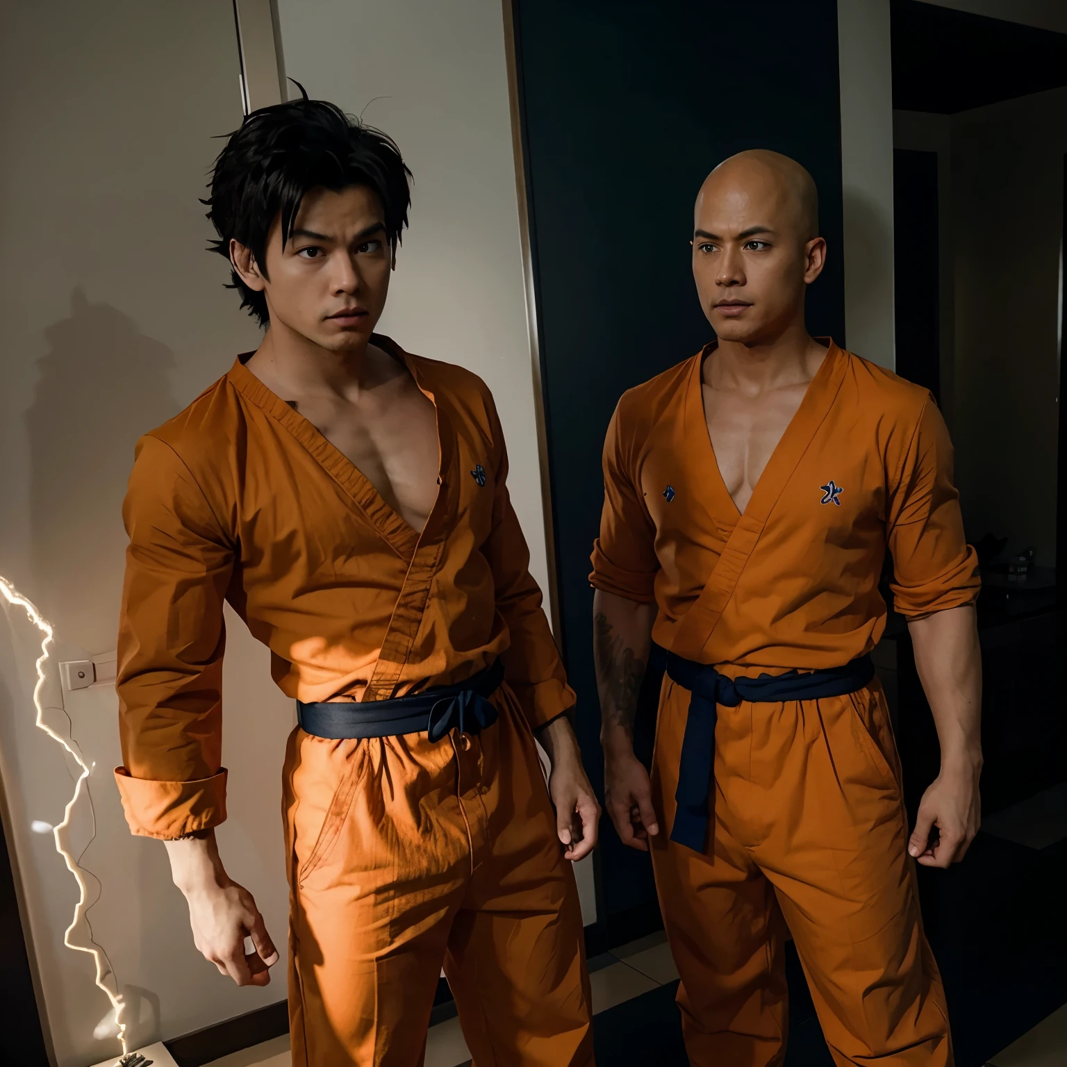 GOKU LUTANDO COM O SAITAMA