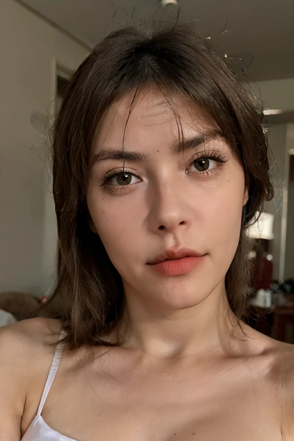 mulher loira de olhos azuis com o rosto perfeito