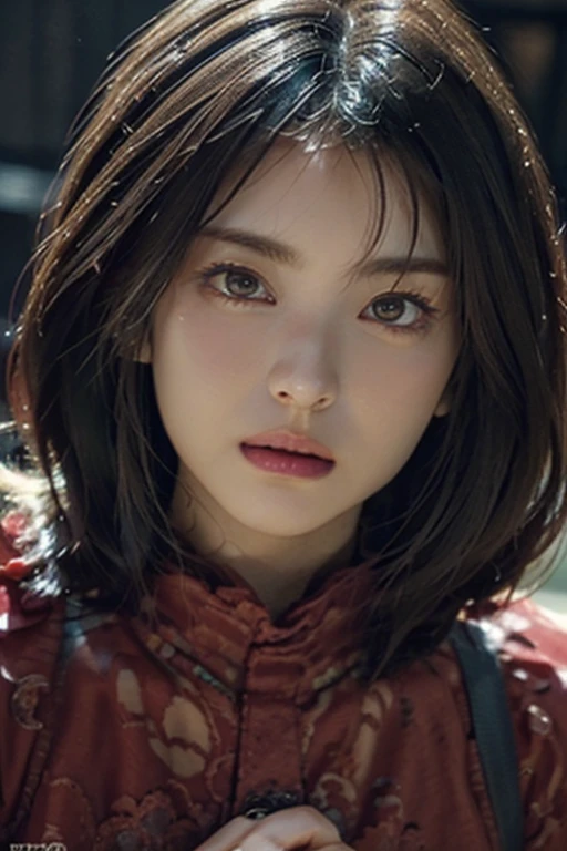 Roughcraft's Worldから来た女性のエイリアン, Super detailed artistic photography, midnight aura, night sky, detailed gorgeous face, dream-like, shine, with backlight, Glamour, sparkling, (very detailed face and eyes:1.2), (High resolutionの光る赤い目:1.4), perfect anatomy, (Beautiful toned body:1.5), (moist skin:1.2), no makeup, (Bear:1.1),(thick eyebrows:1.2), long canines. Smooth, extRa High resolution, 8K, unreal engine 5, super sharp focus, Art by Alberto Seveso, art germ, Barbaric, SF, Complex芸術作品の傑作, evil, Matte Movie Poster with Image, golden ratio, Trending on CGsociety, Complex, wonderful, Trending with ArtStation, author: art germ, H. R. Giger and Beksinski, very detailed, Roughcraft's World, cthulhu, vibration, drawing cinematic characters, Super high quality model, cinematic quality, Detail up, (Complex details:1.2), High resolution, High resolution, draw faithfully, (thick eyebrows:1.2), (big scarlet eyes:1.3)