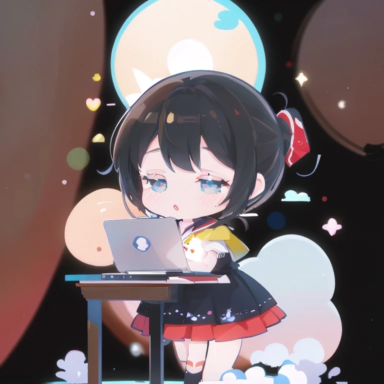 anime girl with a laptop on a desk, anime style 4 k, anime moe art style, Kantai Collection Style, cute anime girl, anime art wallpaper 8k, (anime girl), anime style. 8K, anime picture, anime girl desktop background, an anime girl, young anime girl, Kyoto Animation style, anime girl, cute anime
