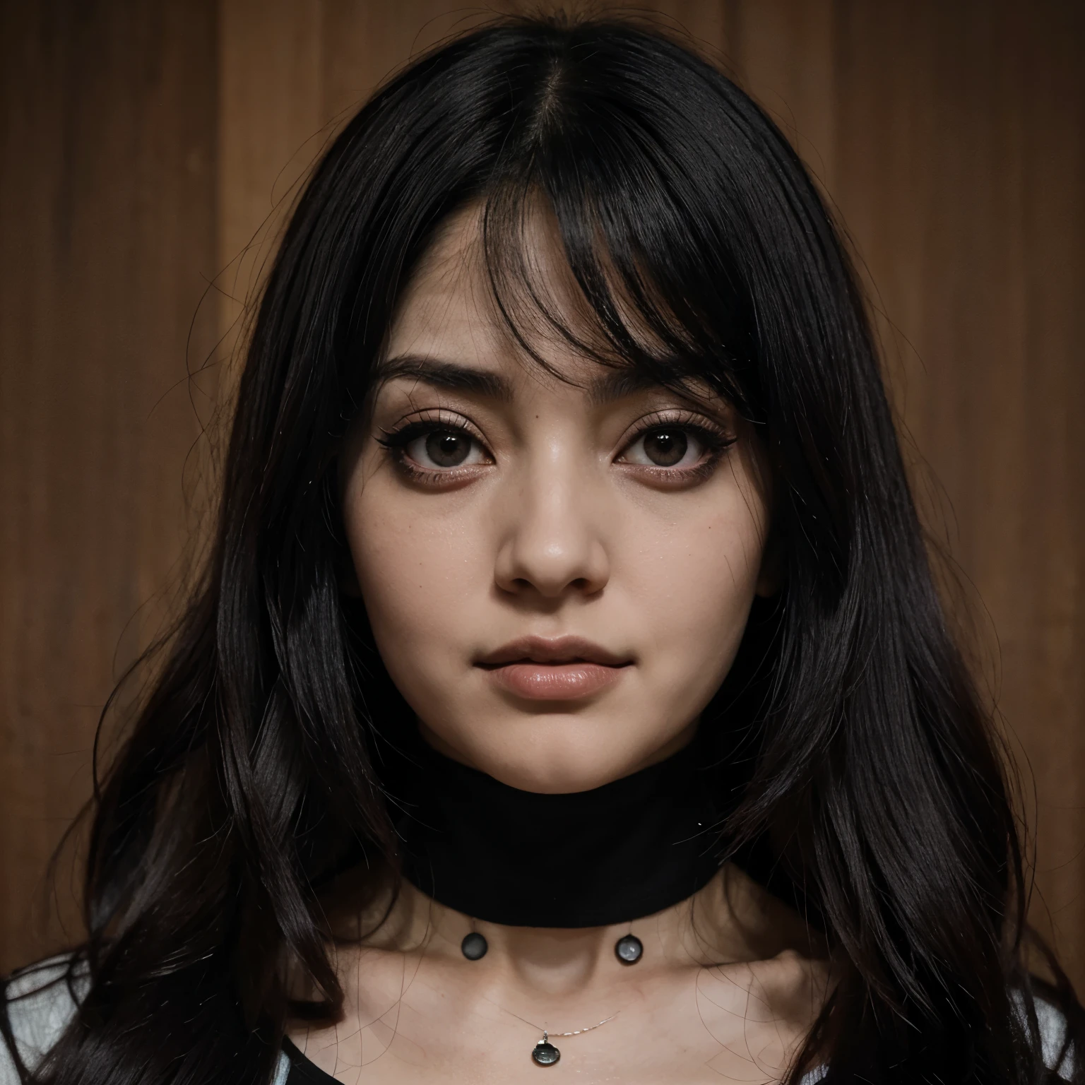 Terror, mulher, cabelo preto liso, olhos avermelhados, tomie, 2 faces, junji ito
