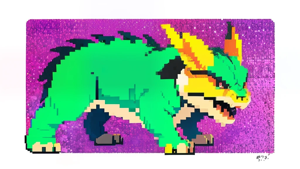 Toriyama Akira style,Flat pixel games《dragon quest》,Game monster design,(a Oriental Dragons:1.4),Full body like,16-bit pixels