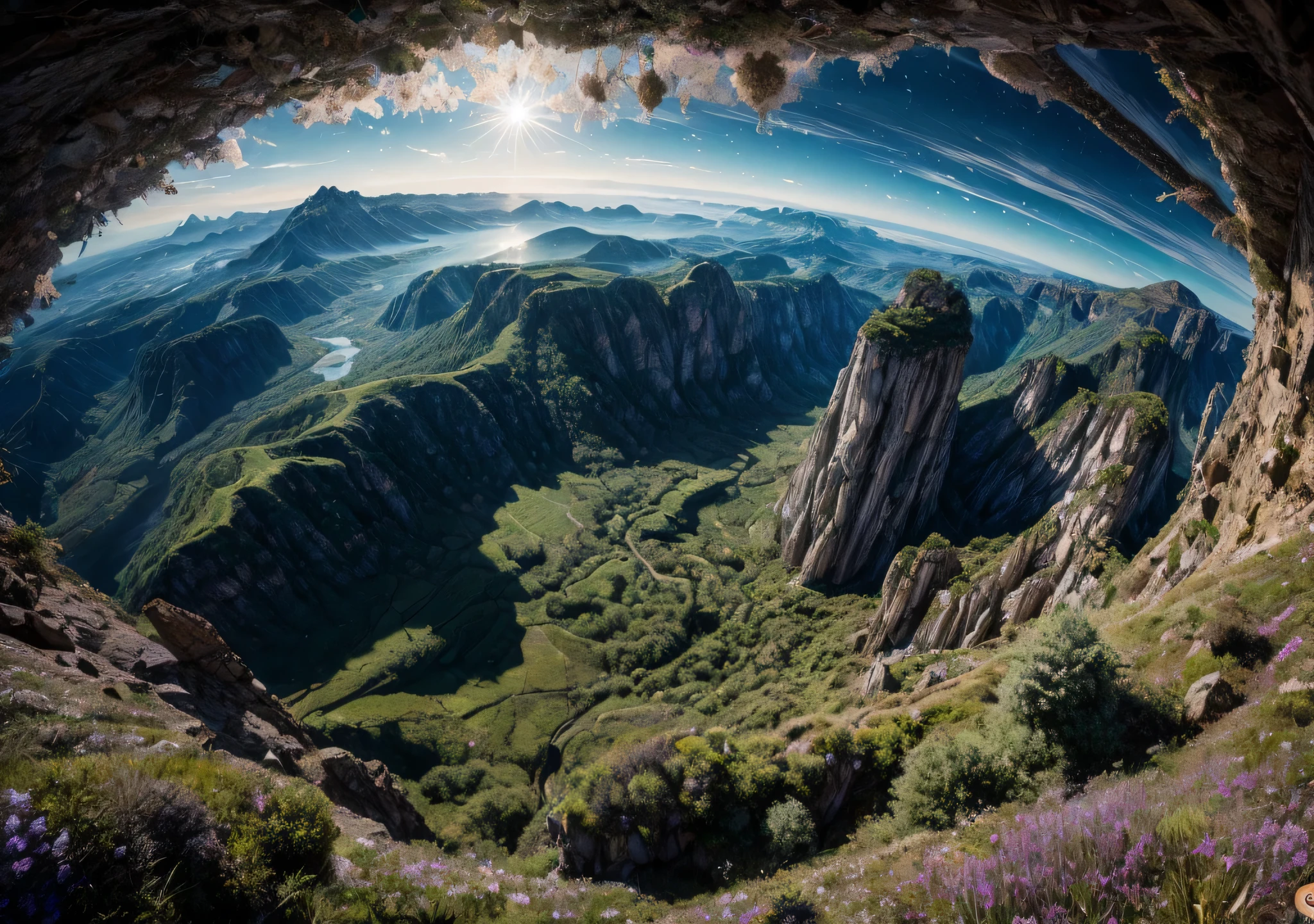 wonderful fairy world, (dizzying and breathtaking landscapes:1.4), (Ultra-Detailed Photo), warm moonlight and starlight, Dynamic Scene, Aesthetic sophistication, breathtaking details, (RAW, HDR, UHD, To), exciting fantasy, digital photography, Highly detailed functions, smart ultra realistic, Insanely photorealistic, Insanely high overall quality, Insanely high overall detail, insanely high overall resolution, Insanely high overall quality, Absolutely high overall texture quality,