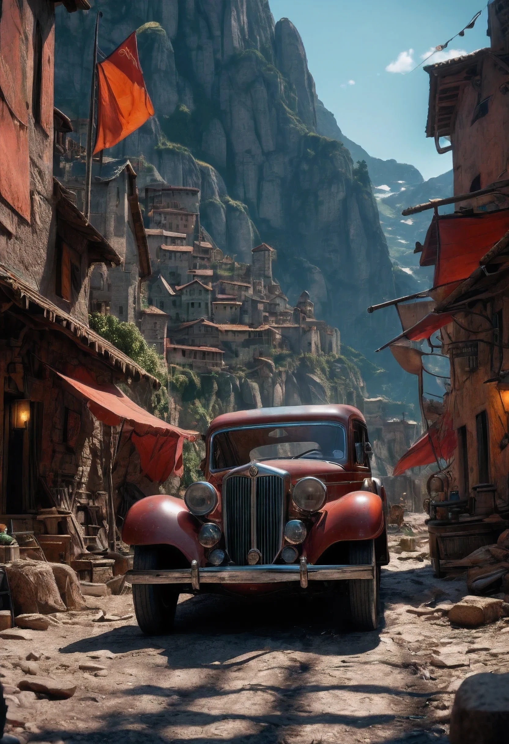 adventure movie, cinematic still, classic film, vivid color, (best quality, masterpiece, representative work, official art, professional, ultra intricate detailed, 8k:1.3)