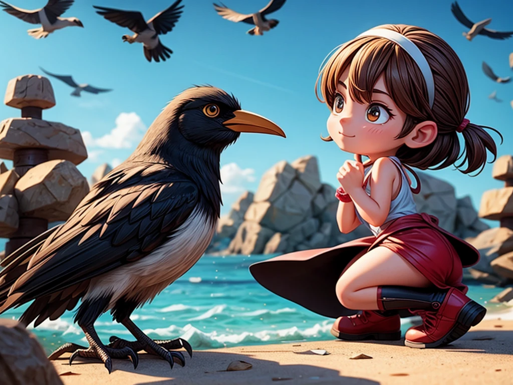 Crows attacking people