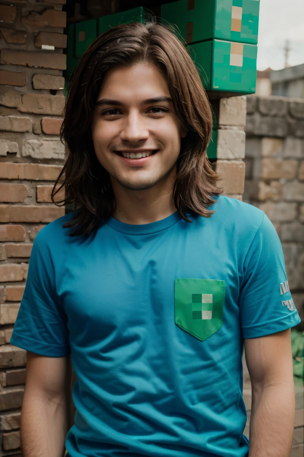 steve de minecraft sonriendo dando like