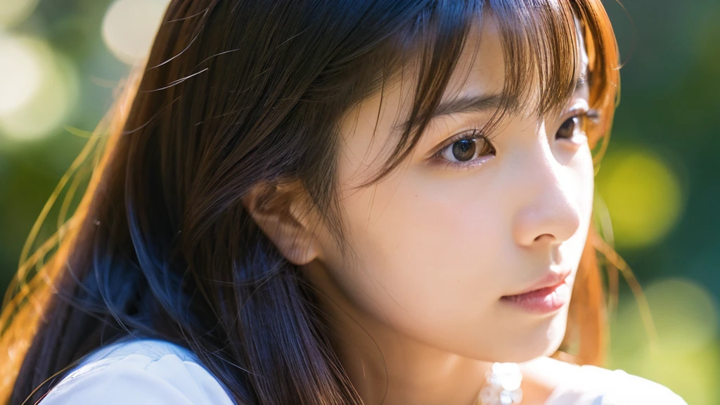 japanese woman、real、long hair、high resolution