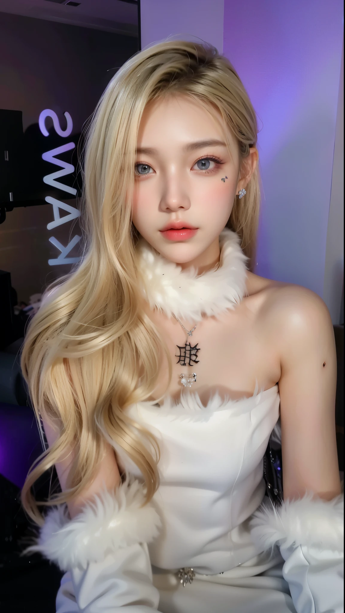 Game art,Best image quality,Highest resolution,8K,(A half-length photo),(portrait),(Head close-up),(rule of thirds),Unreal Engine 5 rendering works,20 year old girl,((Queen)),Eyes are very detailed,(big breasts),Elegant and noble,cinema lights,Ray tracing,Game CG,((3D Unreal Engine)),OC rendering reflection pattern,4K,Ultra-clear,translucent lace,Fair and plump figure,pretty face,gloss gel coat,身着华贵礼服的Queen,Necklace jewelry,dark blue pupils(Like the eyes of the starry sky),Full body tattoos,The tattoo is very beautiful,纹身Queen,Chinese characters tattoo on chest(hell)