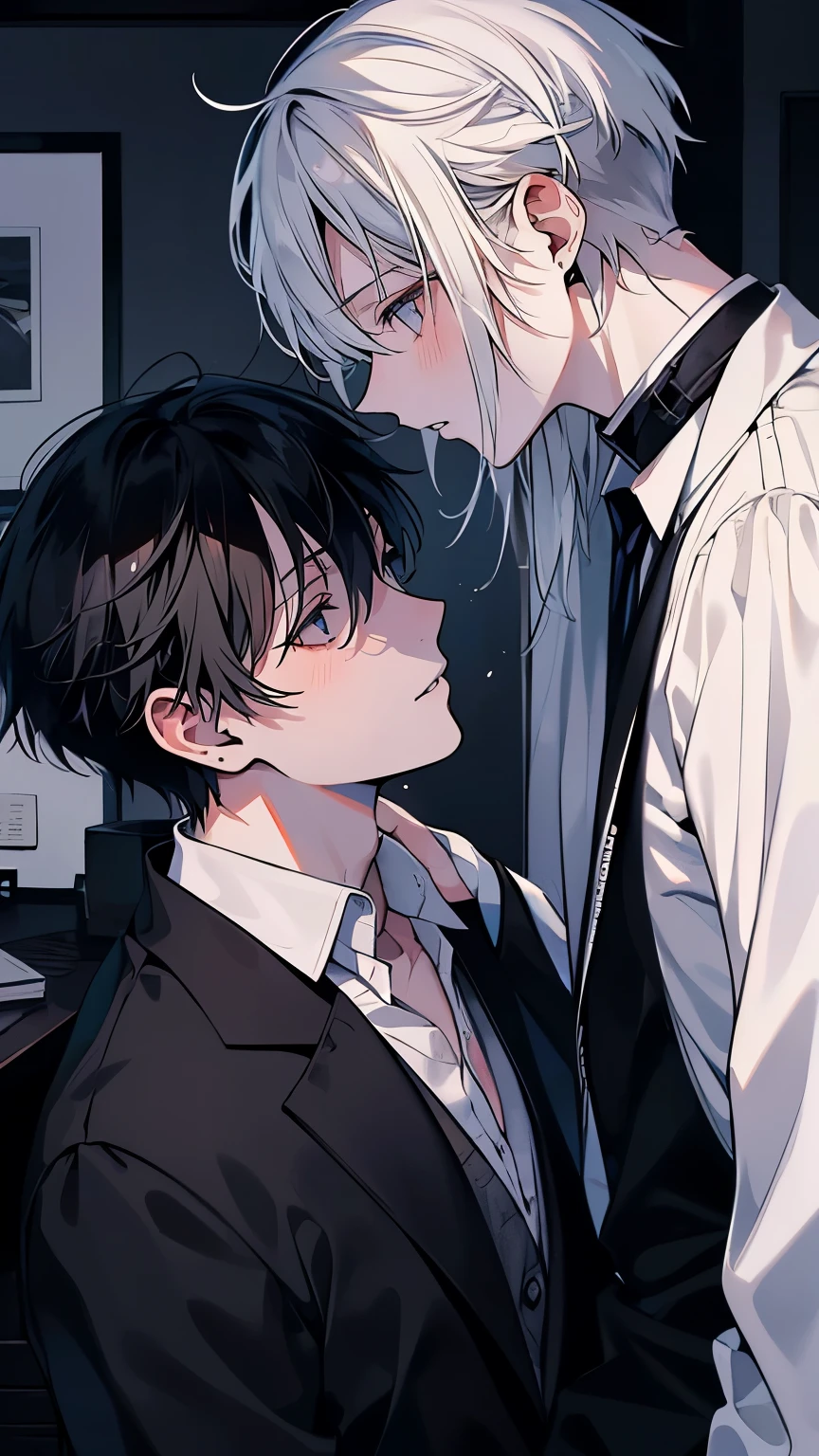 male、male性、adult、Slender、Large、Strings、brainwashing、be controlled、Losing control of the body、pleasure、Losing your mind、pain、Limbs tied with string、My body is squeezed、The body is suspended by a thread、Hanged、Weaknesysterious Thread、sex appeal、Sweat、Sigh、Clothes get messy、Sexual、shirt、Glasses、Bare Skin、Unbuttoned