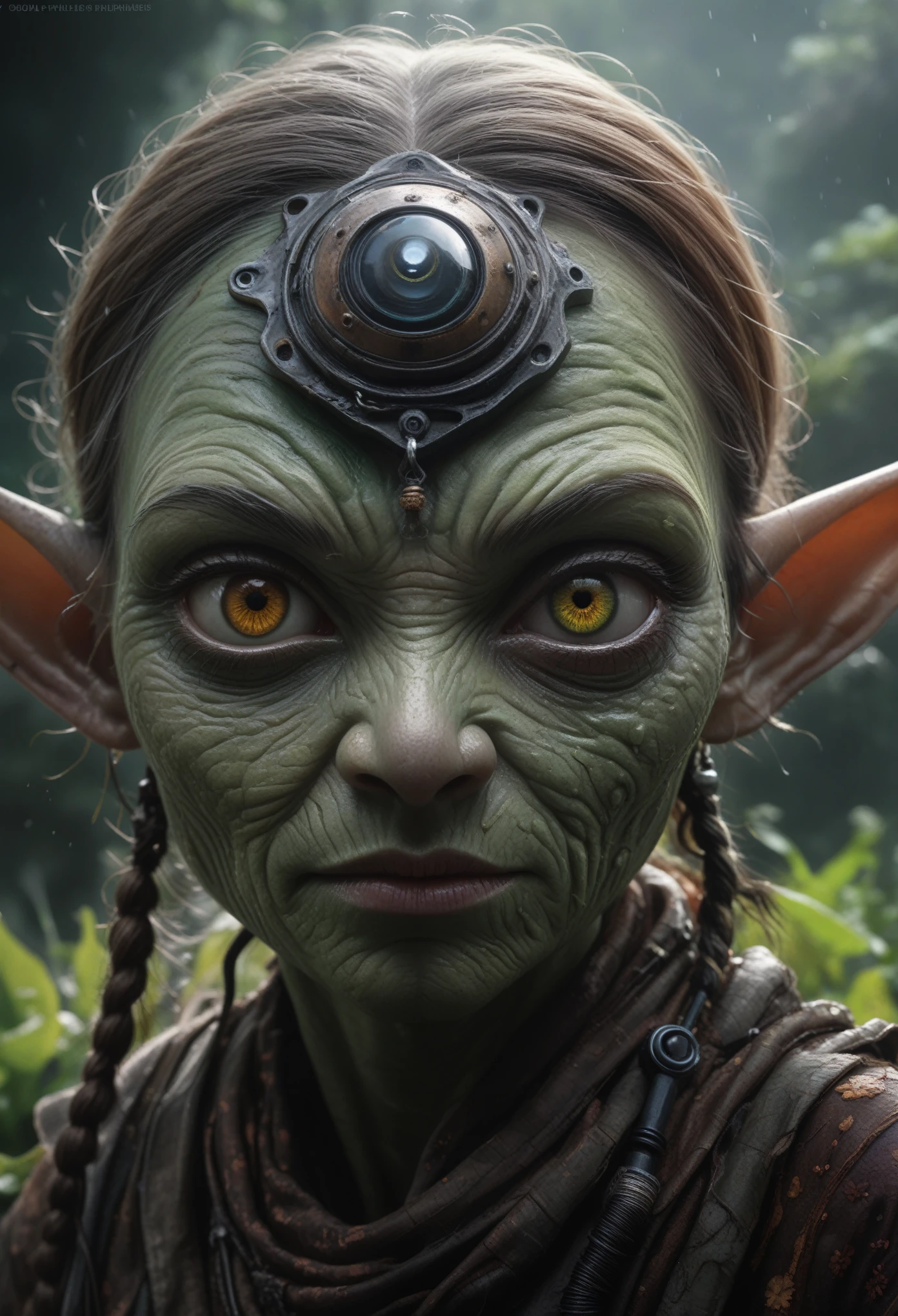 full-body-shot,Very tall , who can't fly,Cinematic, Technicolor,natural skin textures, hyper realisitc, hyper detailed,Extremely detailed,High contrast,Realistic,Chalsedoon goblin, back view,full body length,evil ghost,Hobgoblin,pretty face,intricate details,realistic humid skin,extremely intricate details,anatomically correct, eyes extremely detailed, high detailed eyes,High contrast,Ultra HD,Retina,HDR,photo,photorealism,Masterpiece, natural skin textures, hyper realism,hyper detailed,High contrast,(HDR:1.4),Realism,Ultra Detailed,irina yermolova, close full body shot,16K resolution,RAW, Nikon Z9,Paul Zizka,full body length,niobium goblin,native irish,pretty face,eyebrow up,full body shot,ominous landscape,niobium gray atmosphere,by art Simon Stalenhag,Nicola Samori,(((Wangechi Mutu))),prime colors,urban,extremely detailed,masterpiece,intricate details,faded,eyes extremely detailed, high detailed eyes,4k resolution,islands levitating above ground, Nikon Z9,scary village,stalker,Stone Forest in Yunnan Province of China