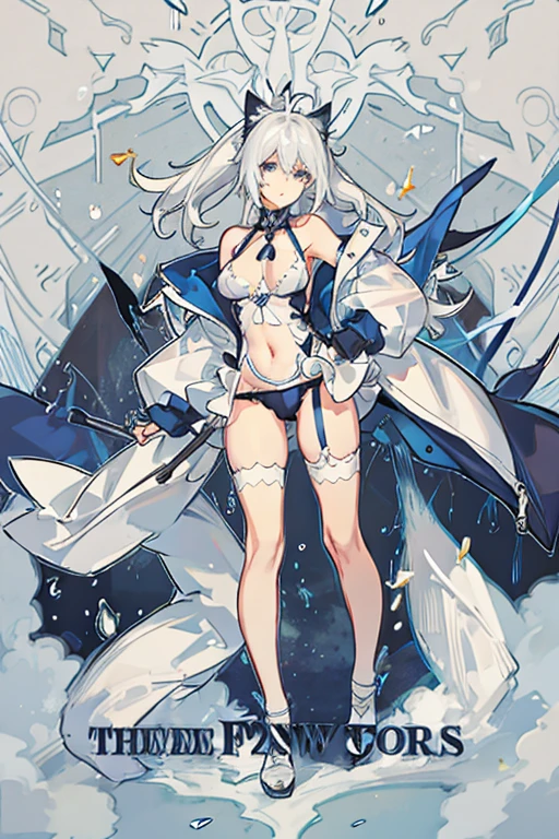 (masterpiece), (highest quality), (super detailed), very sexy, craving sex, white colored hair,blue eyes,Long Hair Single Ponytail,Meow Woman,The pervert is exposed,Delicate,naked,not blocked,attraction,Cat ear,full body esbian,No underwear,Ultra transparent underwear,coquettish expression,big breasted ,slightly fat big breasts,nude girl,white stockings,nakedの胸,Sheer Sexy Lingerie