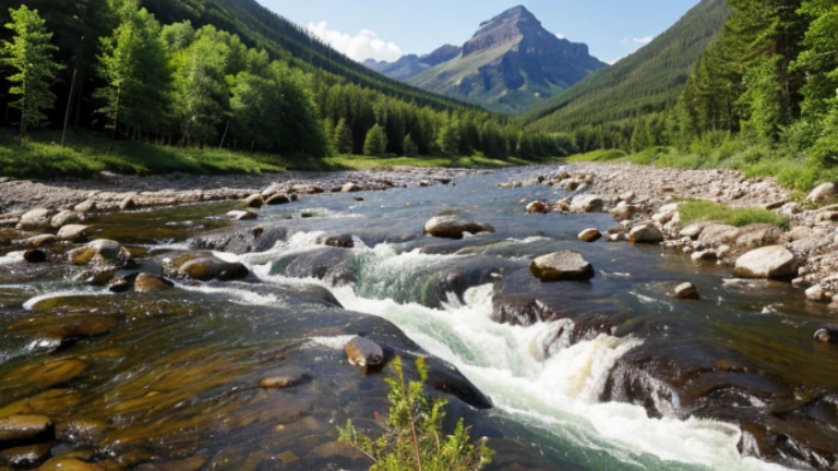 mountin cabage river 