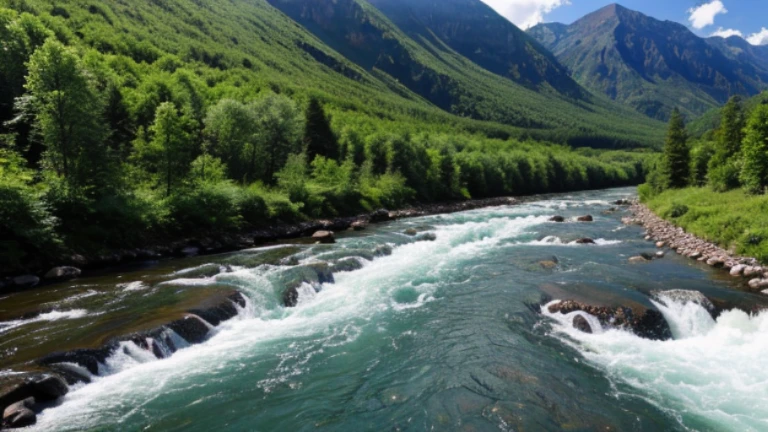 mountin cabage river