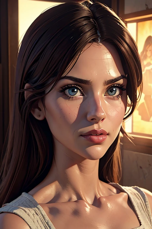 Linda garota ultra detalhada, com Leoa Feroz, Cinematic, cinematic light, realista, 3D rendering, altamente detalhado Face, altamente detalhado, realista Appearance, realista, realista Girl, altamente detalhado Hair