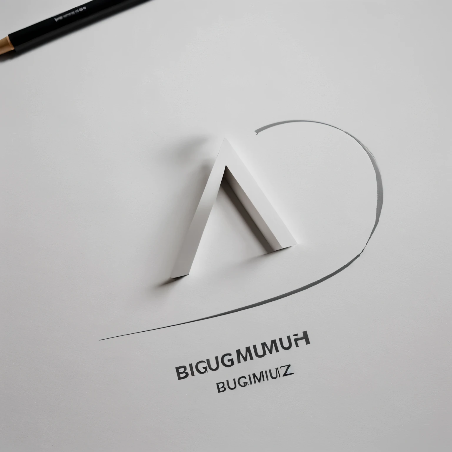 Create a minimalist logo for an architect, her name is Angie Buelvas Márquez