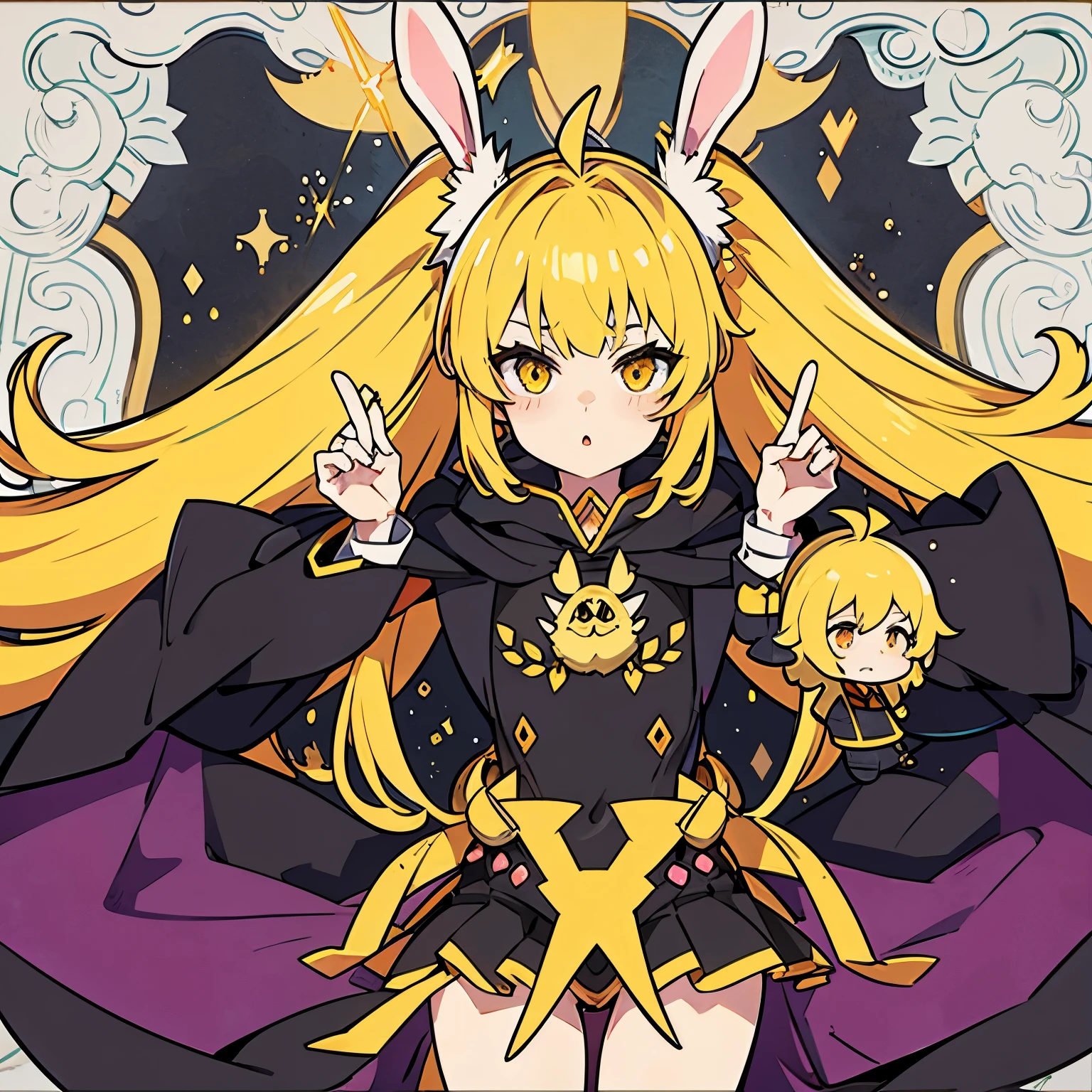 Bunny ears Beastman Yellow eyes Long hair Diva