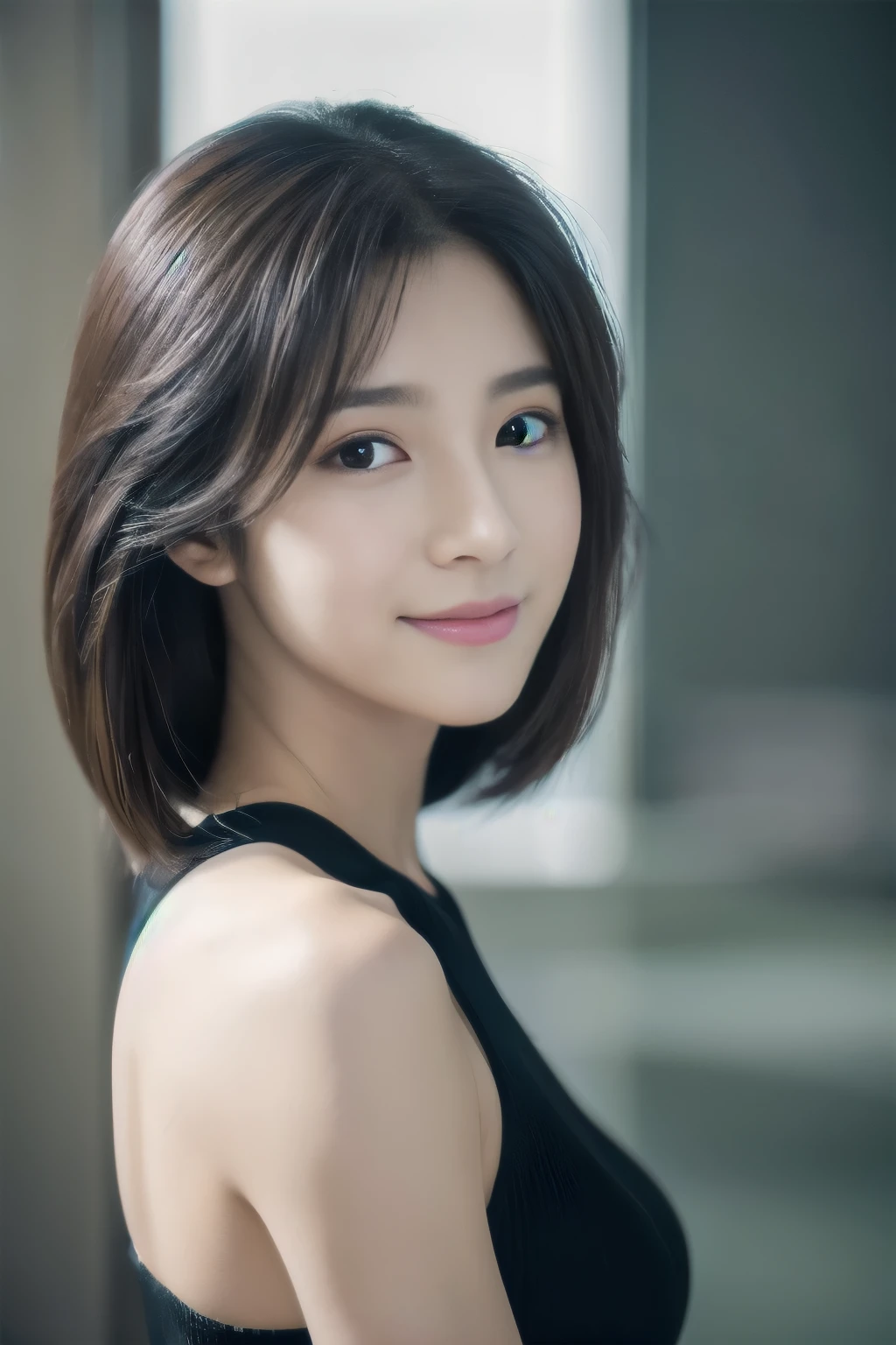 
(8K、Raw photo、highest quality、Masseter muscle part:1.2)、super detailed、super resolution、(realistic、realistic pictures:1.37)、
Portrait、High-definition RAW color photo、professional photography、
very detailed and beautiful、very detailed、8K image wallpaper、amazing details、huge file size、
official art、very detailed CG Unity 8K wallpaper, 
very detailed woman、girl、20 year old woma, 
very fine eyes、very detailed肌、very fine fingers、very detailed nose、very detailed detailed mouth、perfect anatomy、
detailed background、detailed clothing、white skin、glowing skin、
Slender Body、black haired、semi-long、laughter、
lifelike face、delicate eyes、ordering sauce、
cowboy shot、positive、standing athletic pose、dynamic lighting