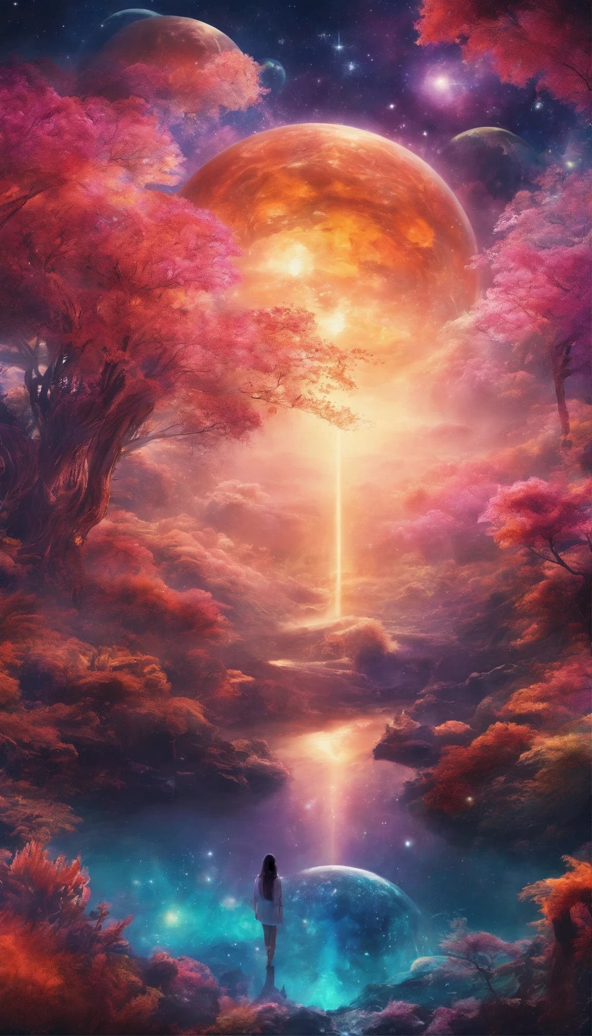 Draw the lovers、Pure、Earth Energy Collapse,Witness the magic of Earth,Showing the future of education, Virtual classrooms are available, wisdom mentor, and the possibility of interstellar learning. 8K